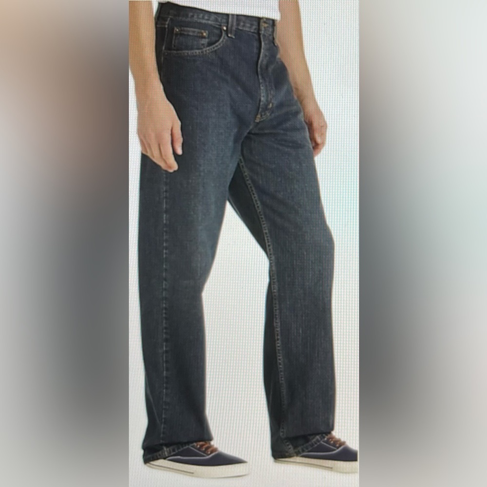Blue Pronto Uomo Men’s Relaxed Fit Straight Leg Blue Jean Size 33x32